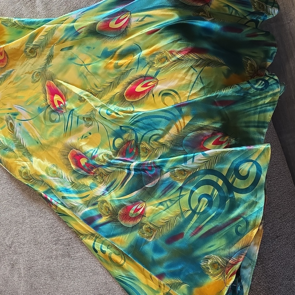 Elegant Multicolor Strapless Dress - Picture 7 of 9